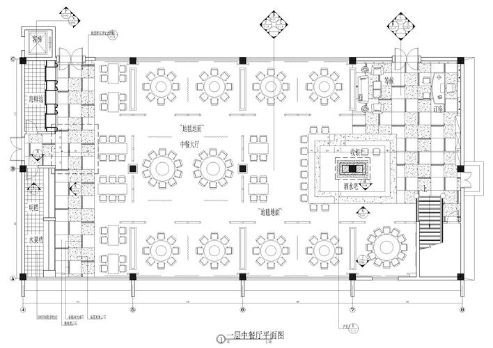 關(guān)鍵詞:        五星級(jí)酒店中餐廳餐廳裝飾施工圖成套餐廳